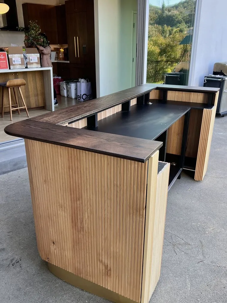 Golden Oak Portable Bar - Image 6