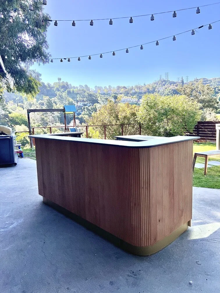 Golden Oak Portable Bar - Image 2