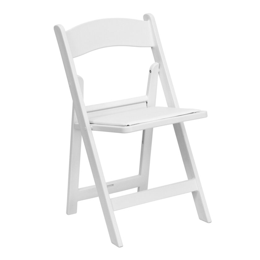 white padded chair » event rentals » Vogue.Rentals