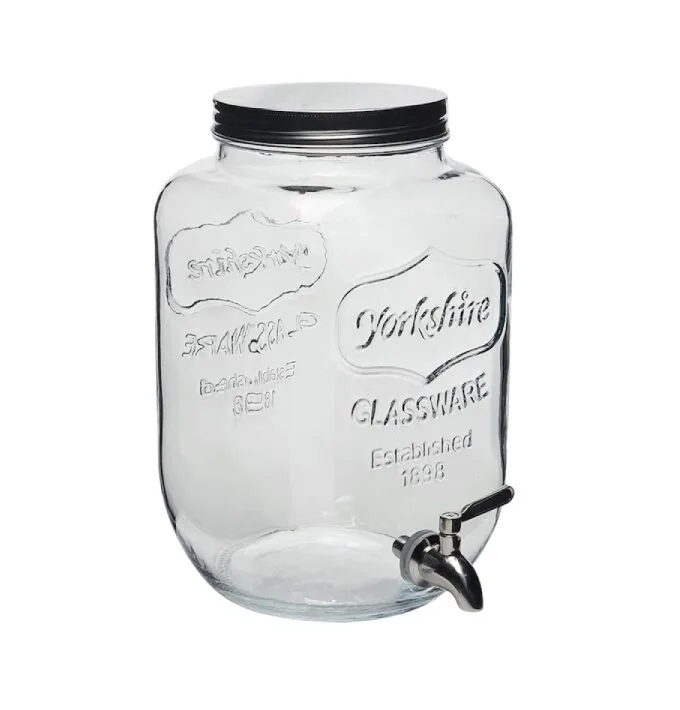 Drink Dispenser - Clear Glass