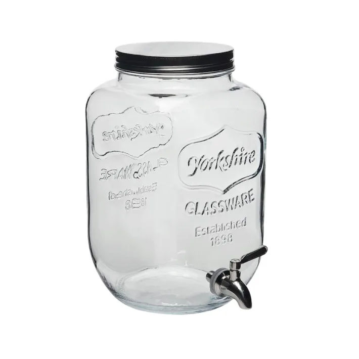 Drink Dispenser - Clear Glass