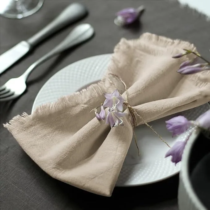 Cotton Napkins with Fringe