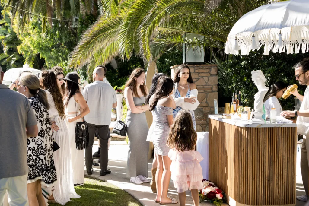 Cocktail setup — BACARDI Bar, Balinese Bali Umbrella – 6ft | Vogue Rentals