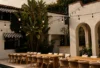 Luxury event furniture rental in Los Angeles — an outdoor estate dining setup by Vogue Rentals