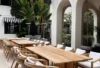 Best event rental companies in Los Angeles — a luxury outdoor dining setup by Vogue Rentals
