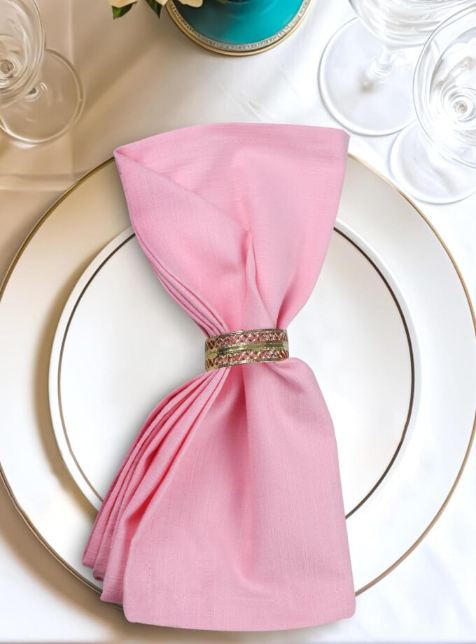 Pink Cotton Napkins