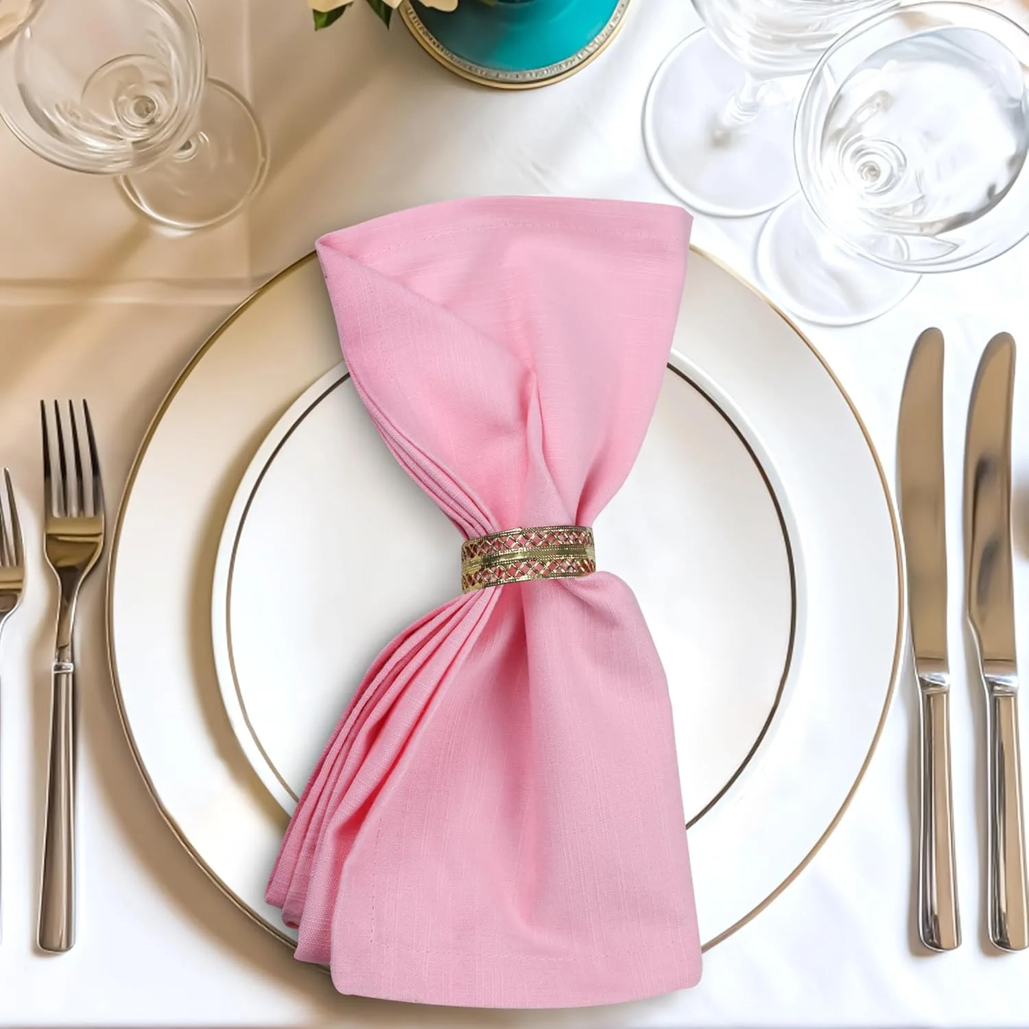 Pink Cotton Napkins