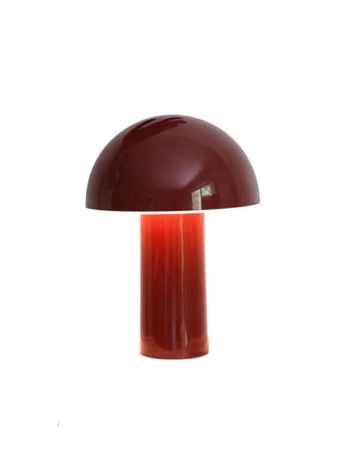 Crimson Dome Table Lamp