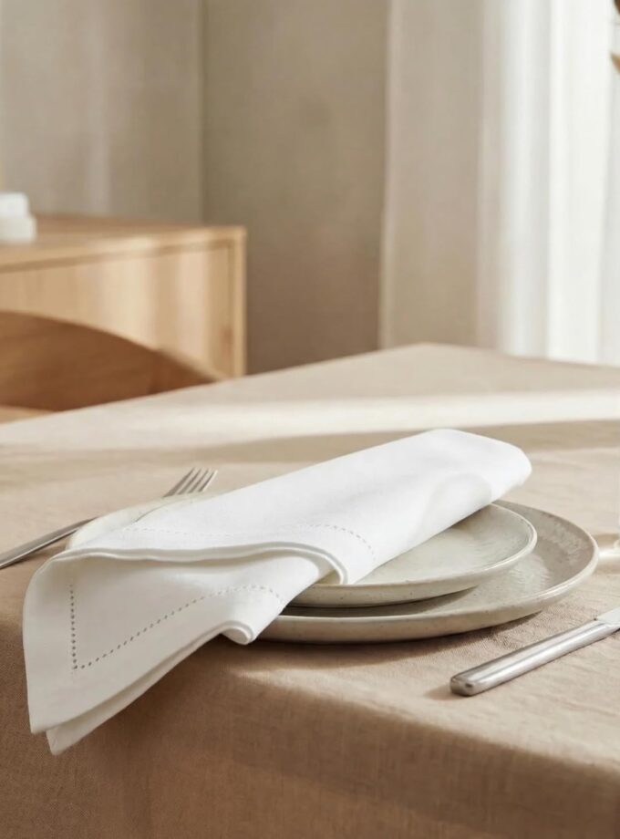 White Cotton Napkins