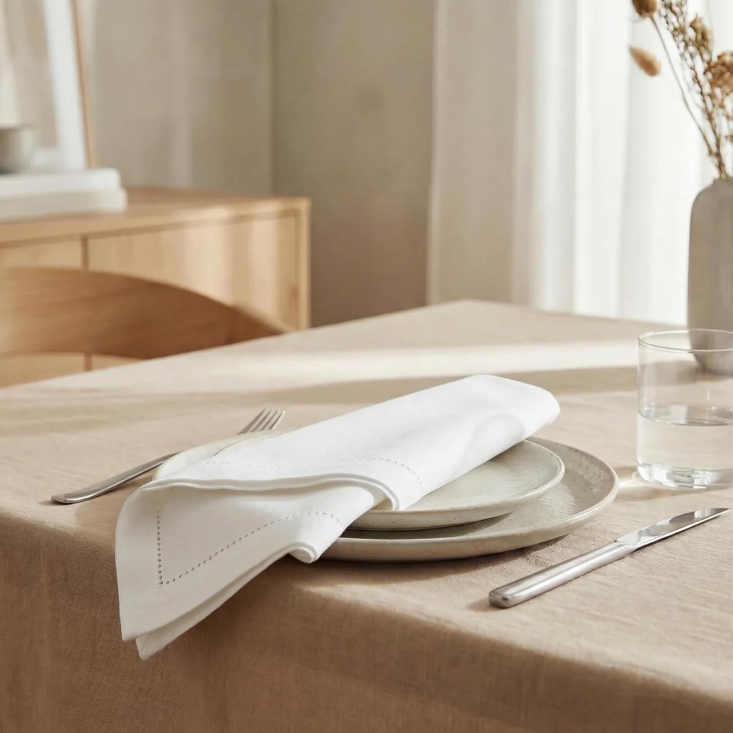 White Cotton Napkins