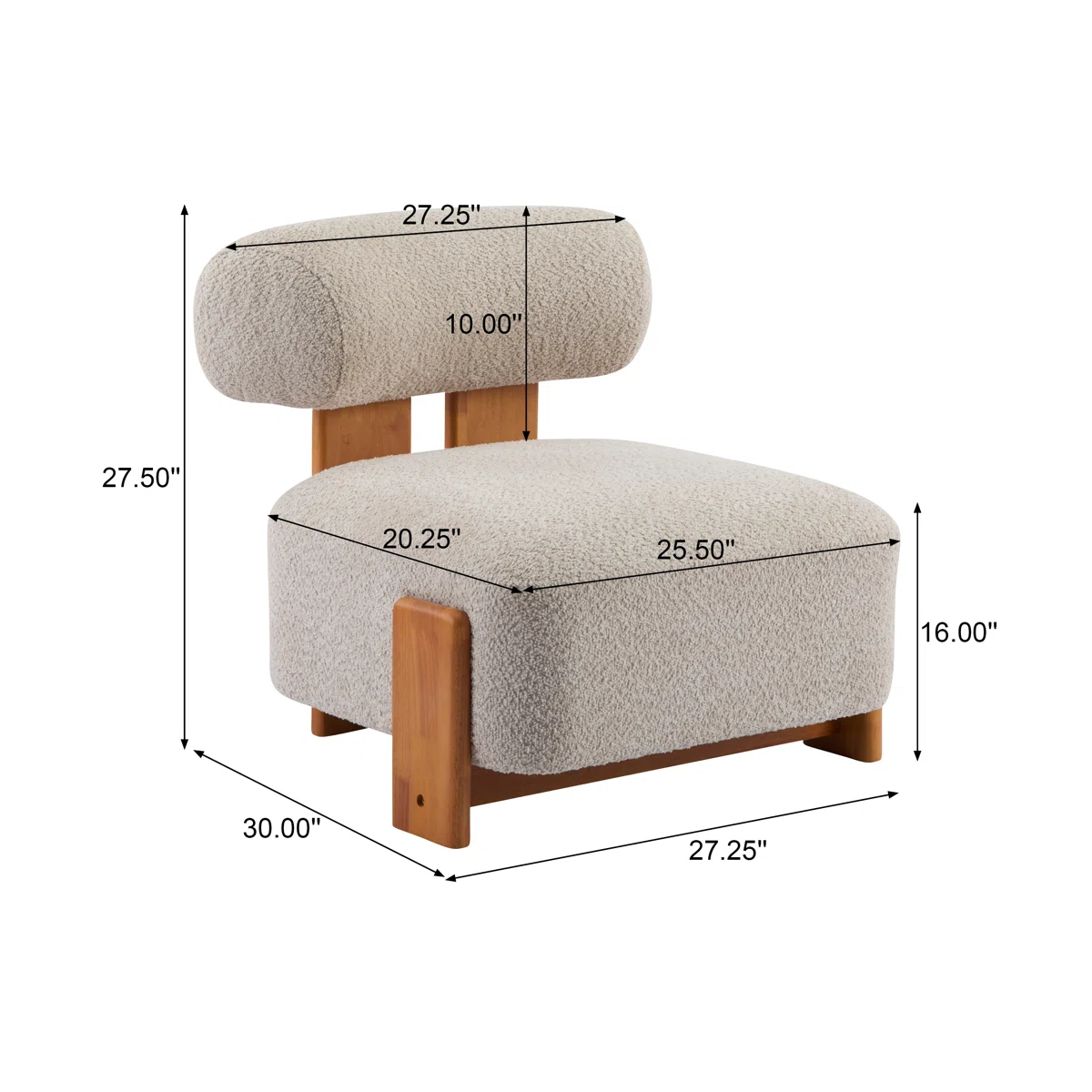 Ojai Bouclé Accent Chair - Image 7