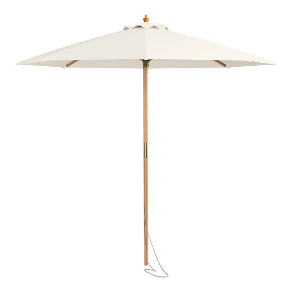Capri White Umbrella - 9ft